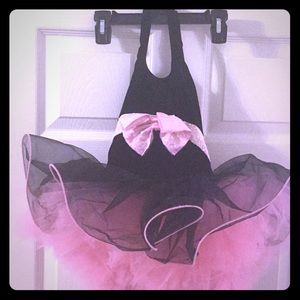 Girls pink & black tutu
